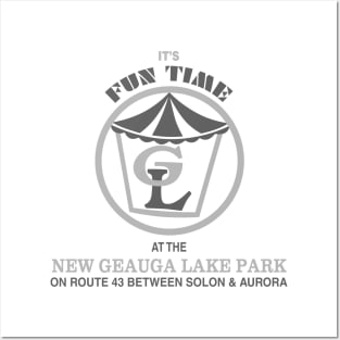 Geauga Lake Fun Time Amusement Park Ohio Posters and Art